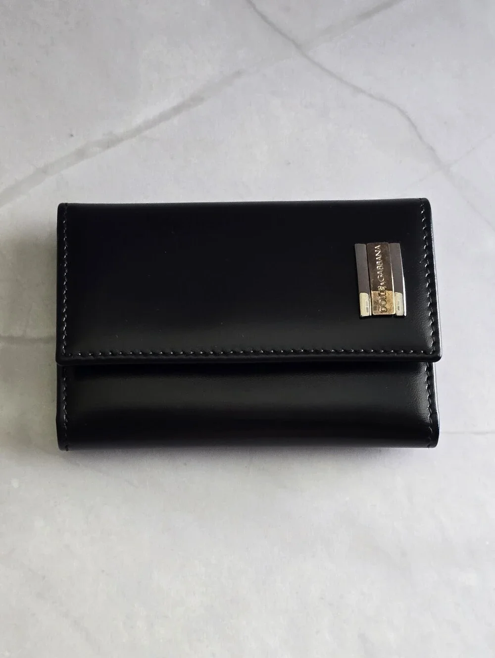 🔑Dolce & Gabbana Black Leather 6 Key Holder